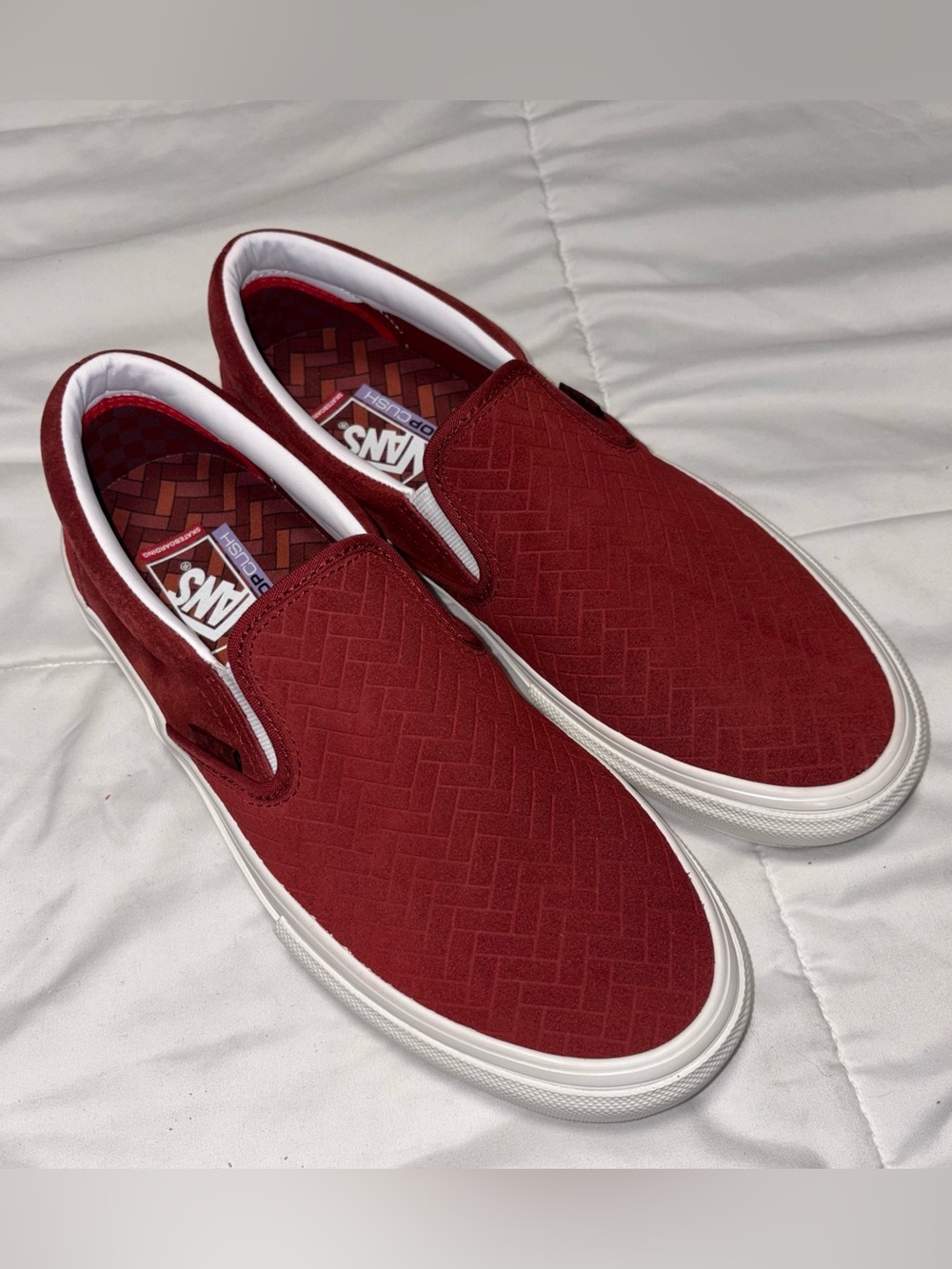 Vans x NJ Skateshop Sayre and Fisher Brick Co. Slip-Ons SIZE 10 New Jersey
